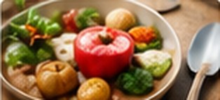 Plato de verduras frescas